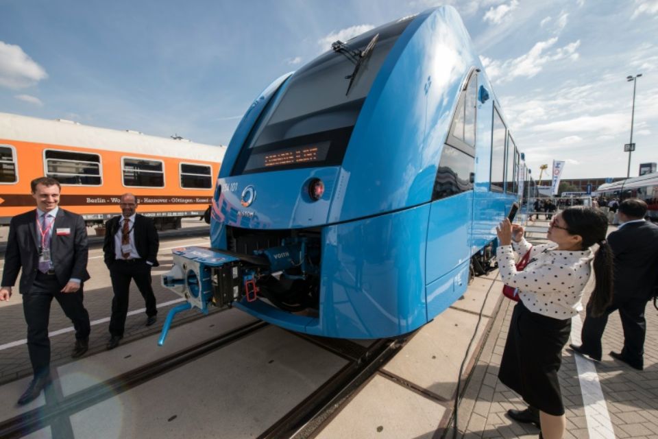 Le train HO Coradia iLint. Photo John MacDougall. AFP