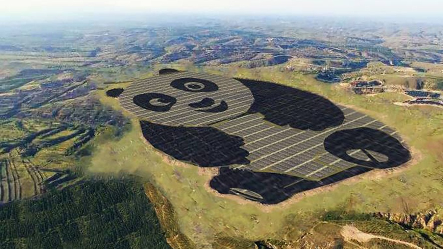 Centrale solaire de Panda Green Energy Group à Shanxi en Chine