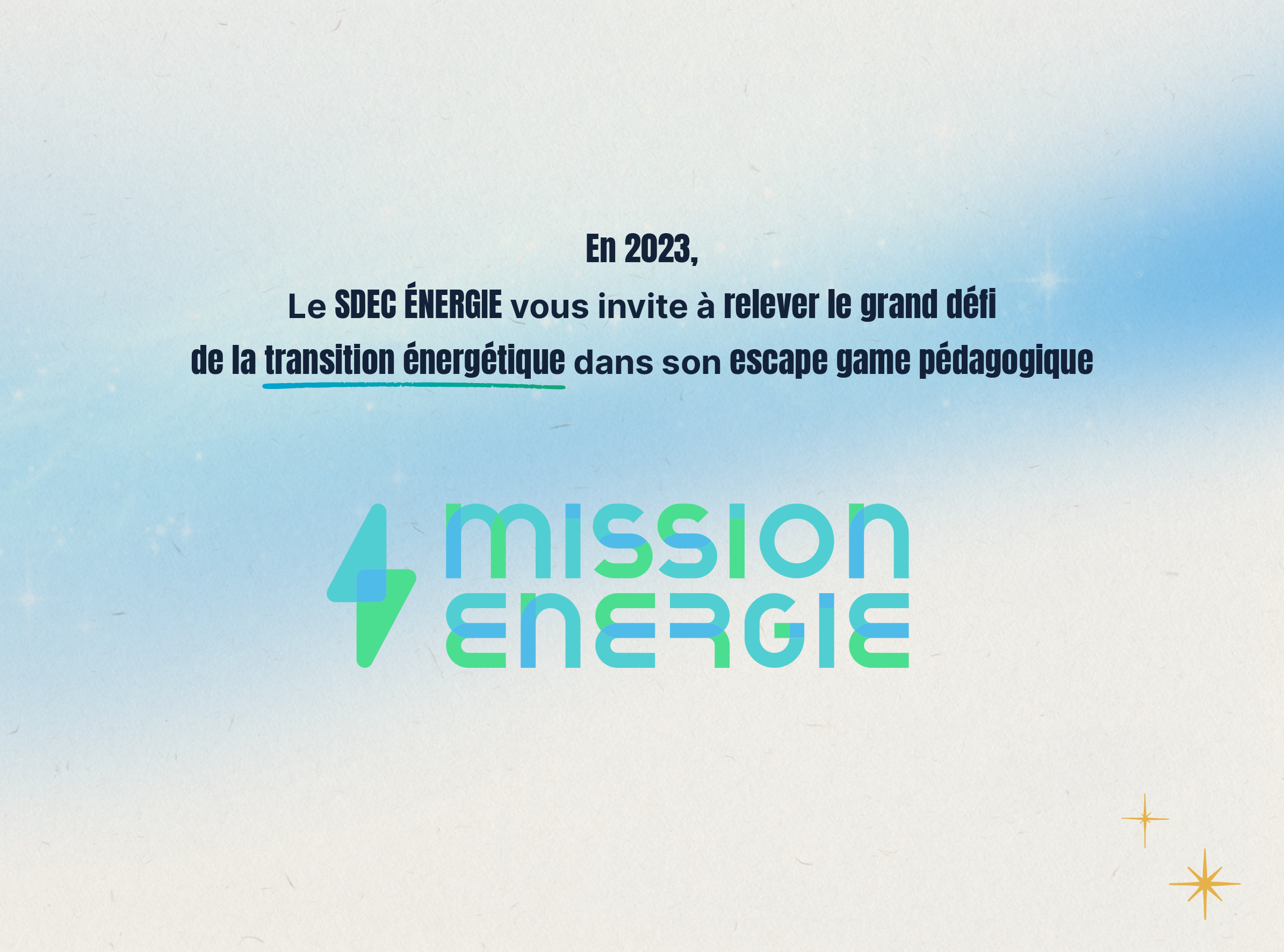 En 2023, venez relever le grand défi de la transition énergétique dans notre escape game pédagogique