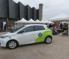 Essai véhicule électrique et utilisation de la borne mobisdec